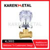 Premium Brass Chrome Stop Valve with Decorative Zinc Alloy Cover