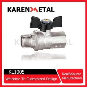 Good price Premium Brass Gas Ball Valve with Comfortable Butterfly Handle online