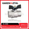 High-Quality Brass Butterfly Handle Ball Valve for Seamless Flow