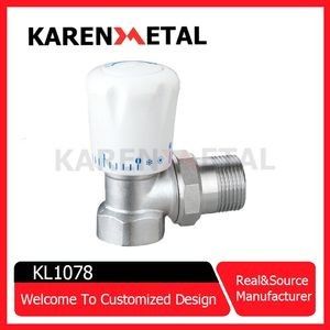 Good price Premium Brass Manual Thermostatic Corner Valve for Heating Efficiency online
