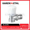 Hot Sales Stainless Steel Female and Male Straight Water Inlet and Outlet Radiator Valve