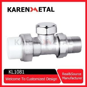 quality Premium Nickel Lockshield Radiator Valve for Efficient Heating factory