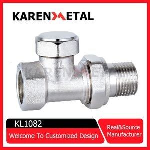 quality Heavy-Duty Straight Cut-off Valve with Premium Nickel Finish factory