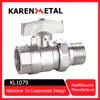 Heavy-Duty Straight Cut-off Valve with Premium Nickel Finish