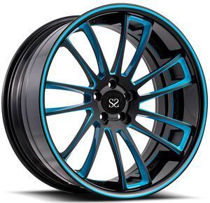 20" and 21" Forged Alloy Wheels for Mustang with 980kg+ Load Rating and Paint Brush Polish Chrome Finish