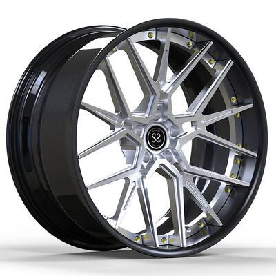 Custom Gloss Black 21 Inch 2-Piece Alloy Rims for BMW X6 - Forged Wheels