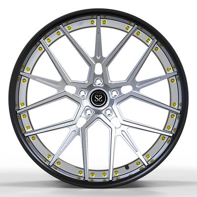 Custom Gloss Black 21 Inch 2-Piece Alloy Rims for BMW X6 - Forged Wheels