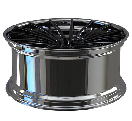 Black Polished Staggered 22inch Forged 2-Piece Alloy Wheel Rims for BMW X6