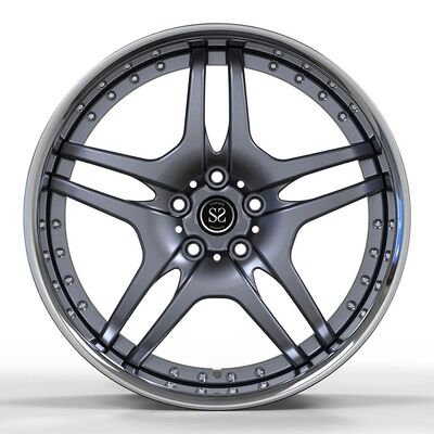 Polished and Grey Staggered 20inch Forged 2-Piece Wheels for Benze GLS Custom Rims