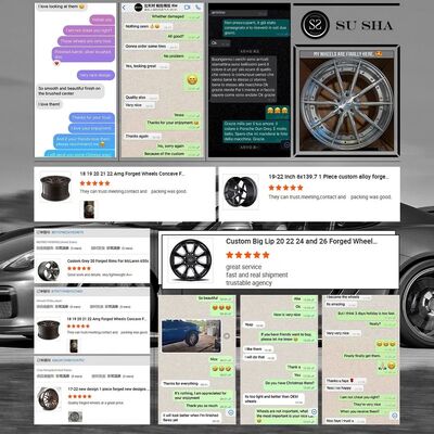 Custom Size Forged Wheels with A6061 Material and VIA/JWL Standard for Luxury Cars