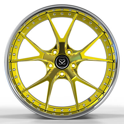 Custom Polished 20inch 2-Piece Forged Alloy Rims for Corvette C6