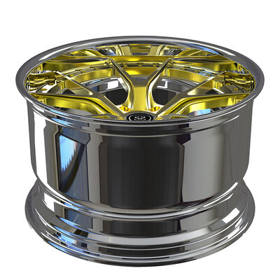 Custom Polished 20inch 2-Piece Forged Alloy Rims for Corvette C6