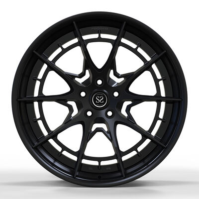 Satin Black Staggered 21" Forged Alloy Rims Custom Wheels for Lamborghini Huracan