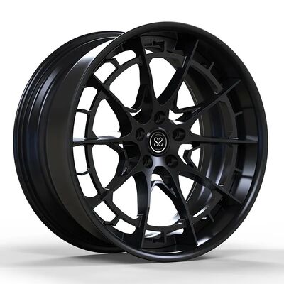 Satin Black Staggered 21" Forged Alloy Rims Custom Wheels for Lamborghini Huracan