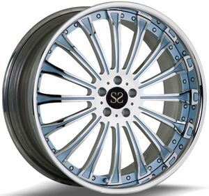 Deep Concave Lightweight Custom Forged 2-Piece Wheel with Customized Finish for Luxury Cars