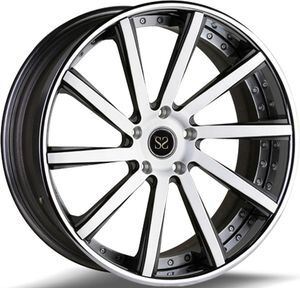 High Quality 2-Piece Forged Wheel Rims with 5X120 Bolt Pattern and A6061 Aluminum Material for Luxury Cars