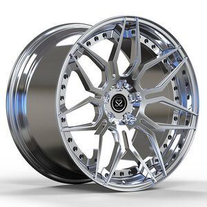 Custom Forged 2-Piece 6061-T6 Aluminum Alloy Rims 20X12 with Polished Finish for Porsche 996