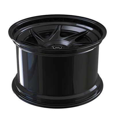 Staggered 19inch Satin Black 2-Piece Forged Wheels for Ford Mustang - Custom Alloy Rims
