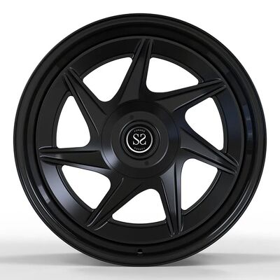 Staggered 19inch Satin Black 2-Piece Forged Wheels for Ford Mustang - Custom Alloy Rims