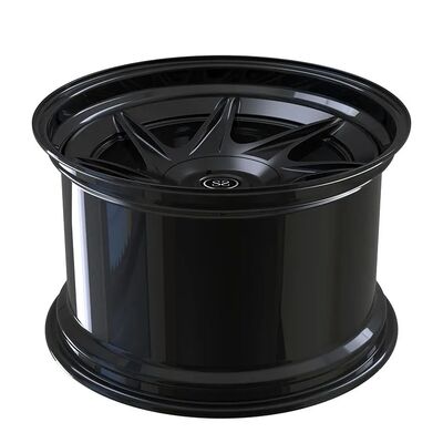 Staggered 19inch Satin Black 2-Piece Forged Wheels for Ford Mustang - Custom Alloy Rims