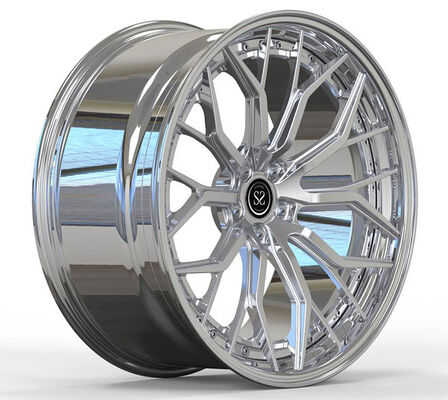 Polished 20X12 Custom 2-Piece Forged Aluminum Alloy Rims for 2021 Corvette C8