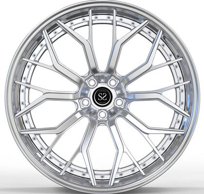 Polished 20X12 Custom 2-Piece Forged Aluminum Alloy Rims for 2021 Corvette C8