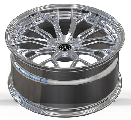 Polished 20X12 Custom 2-Piece Forged Aluminum Alloy Rims for 2021 Corvette C8