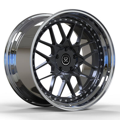 Custom Polished 20inch 6061-T6 Aluminum Alloy Rims - Forged 2-Piece Wheels for Chevy Chevelle
