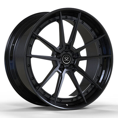 Satin Black 20inch Forged Wheels 2-Piece Alloy Rims for Audi Q4 with Custom Spoke Design