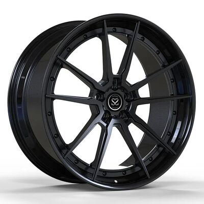 Satin Black 20inch Forged Wheels 2-Piece Alloy Rims for Audi Q4 with Custom Spoke Design
