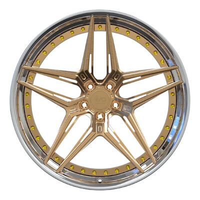 Custom 20-inch Staggered Forged 2-Piece Wheels with Polished Finish for Mercedes GTS