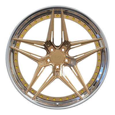 Custom 20-inch Staggered Forged 2-Piece Wheels with Polished Finish for Mercedes GTS