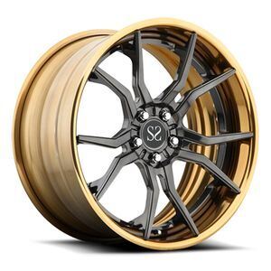 21inch Gloss Black 2 PC Forged Alloy Rims for Aventador Luxury Car Wheels