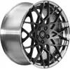 Custom 2-Piece Forged Wheels for Luxury Cars with A6061 T6 Material and VIA/JWL Standard in Customized Finishes