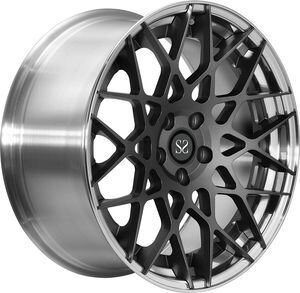 Custom 2-Piece Forged Wheels for Luxury Cars with A6061 T6 Material and VIA/JWL Standard in Customized Finishes