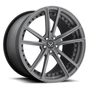 Custom 2-Piece Forged Alloy Rims with 5X120 Bolt Pattern, A6061 T6 Material, and TUV Certification