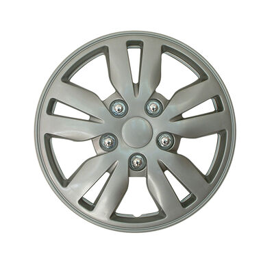 Decorative ABS/PP Wheel Cover Hubcap in Silver/Double Color for 12-16" Car Tires