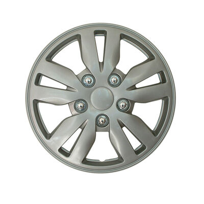 Decorative ABS/PP Wheel Cover Hubcap in Silver/Double Color for 12-16" Car Tires