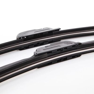 Universal U/J Adapter Frameless Soft Rubber Wiper Blade with 70° Sweep Angle for Car Windshield