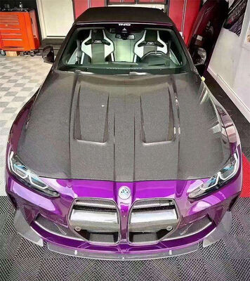Dry Carbon Fiber Bonnet Hood with Perfect Fitment and CNC Machine Moulding for BMW G80 M3 G82 M4
