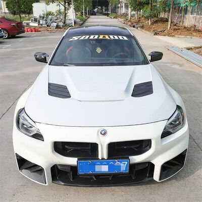 V Style Carbon Fiber Engine Hood for BMW M2 G87 Light Racing Ventilated Hood