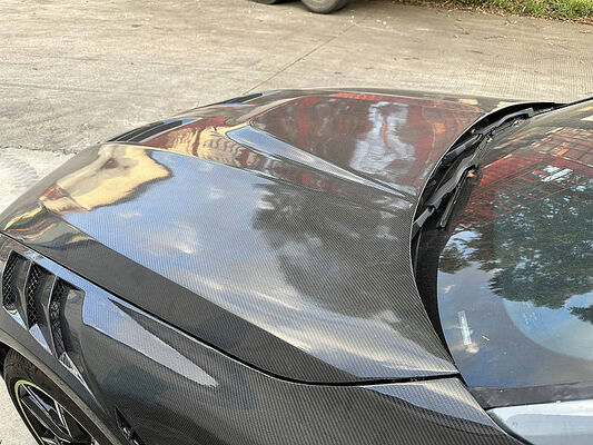 High-Quality Carbon Fiber Engine Hood for BMW 4 Series G22 G26 with CNC Machine Moulding and 3M Tapes or Screws Installation