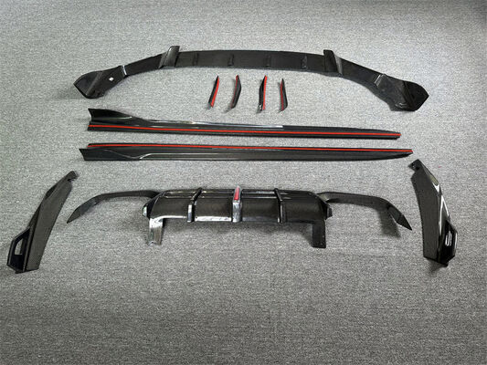AE Style Carbon Fiber Body Kit for BMW F97 X3M with Front Lip Diffuser Side Skirts and Rear Diffuser