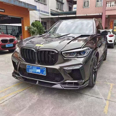 Forged Carbon Fiber Front Lip Spoiler for BMW X5M F95 with Perfect Fit and CNC Machine Moulding