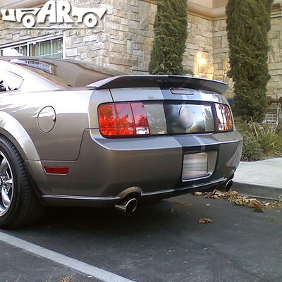 ABS Plastic Carbon Fiber Ducktail Style Rear Spoiler for Ford Mustang GT500 2005-2009 with 3M Tape Installation
