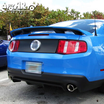 ABS Material 4-Pedestal Rear Spoiler with Shiny Black Finish for Ford Mustang GT 2010-2014