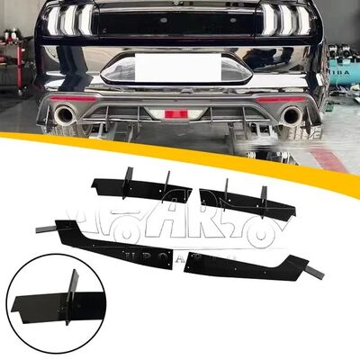 Customizable ABS Plastic Rear Bumper Diffuser Spoiler for 2018+ Ford Mustang