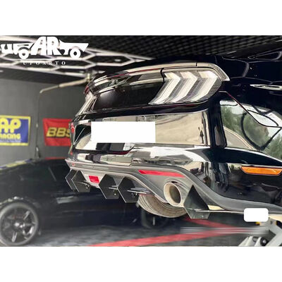 Customizable ABS Plastic Rear Bumper Diffuser Spoiler for 2018+ Ford Mustang