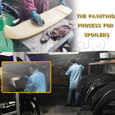 Customizable ABS Plastic Rear Bumper Diffuser Spoiler for 2018+ Ford Mustang