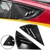 Shiny Black ABS Rear Window Louvers for 2021+ Ford Mustang Mach-E with 3M Tape Installation